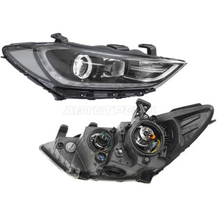 Фара HYUNDAI ELANTRA 16-18 прав с диодами SAT