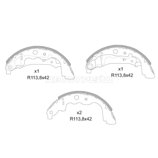 Колодки тормозные барабанные зад RENAULT DUSTER/KAPTUR/DOKKER/ARKANA SAT