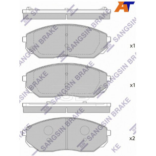 Колодки тормозные перед KIA SORENTO 02- SANGSIN BRAKE