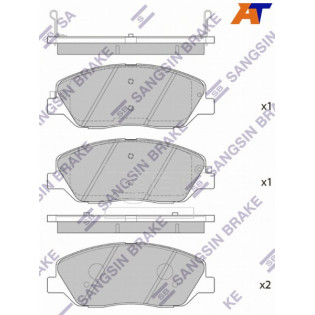 Колодки тормозные перед KIA SORENTO 09- HYUNDAI SANTA-FE 06- SANGSIN BRAKE