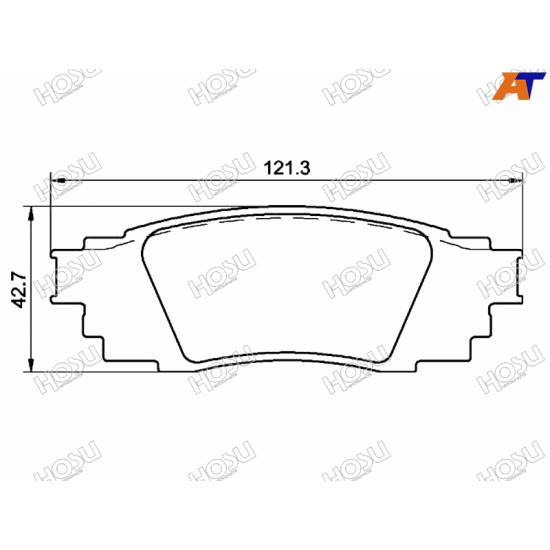 Колодки тормозные зад TOYOTA CAMRY #SV70 17-/RAV 4 #A50 18- HOSU