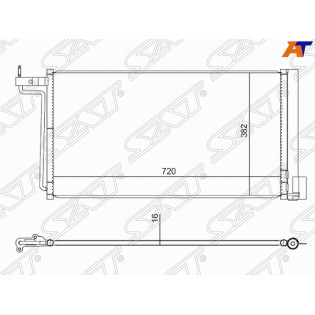 Радиатор кондиционера FORD FOCUS III 11- SAT