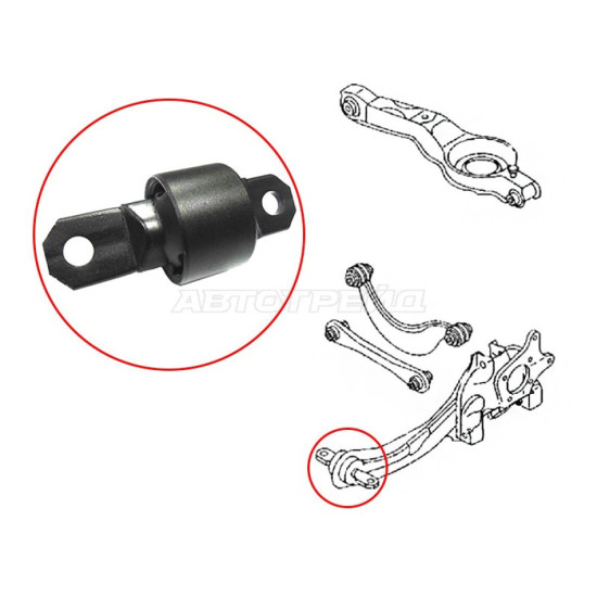 Сайлентблок задн продольного рычага (Италия) MAZDA 3/MAZDA 5 05-/FORD C-MAX 03-10/FOCUS 98-/FORD FOCUS CORTECO