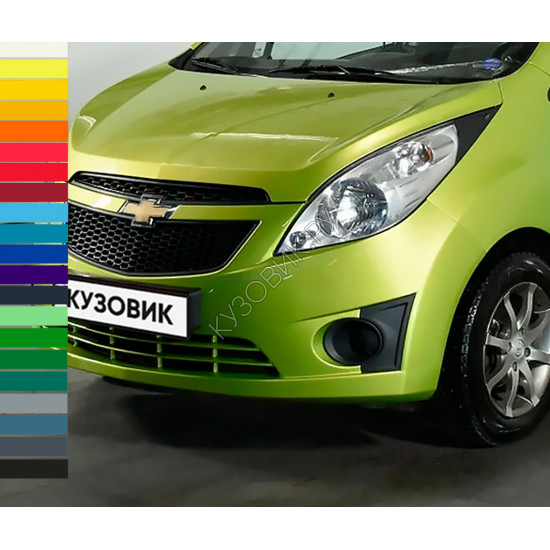 Бампер передний в цвет кузова Chevrolet Spark 3 (2010-2016) Бампер передний в цвет кузова Chevrolet Spark 3 (2010-2016)