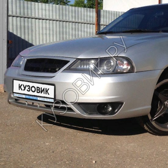 Бампер передний в цвет кузова Daewoo Nexia N150 (2008-2016) 95U - Dove Silver - Серебристый