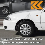 Крыло переднее левое в цвет кузова Daewoo Nexia GAZ - OLYMPIC WHITE - Белый