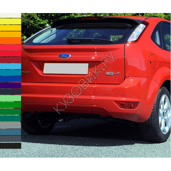Бампер задний в цвет кузова Ford Focus 2 (2008-2011) хэтчбек рестайлинг
