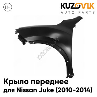 Крыло переднее левое Nissan Juke (2010-2014) без отверстия под повторитель