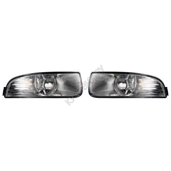 Фары противотуманные Шкода Суперб Skoda Superb B6 (2008-2015) комплект 2 штуки левая и правая SAT высокое качество