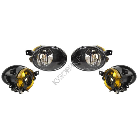 Фары противотуманные Фольцваген Гольф Volkswagen Golf 5 (2003-2008) комплект 2 штуки левая и правая SAT высокое качество